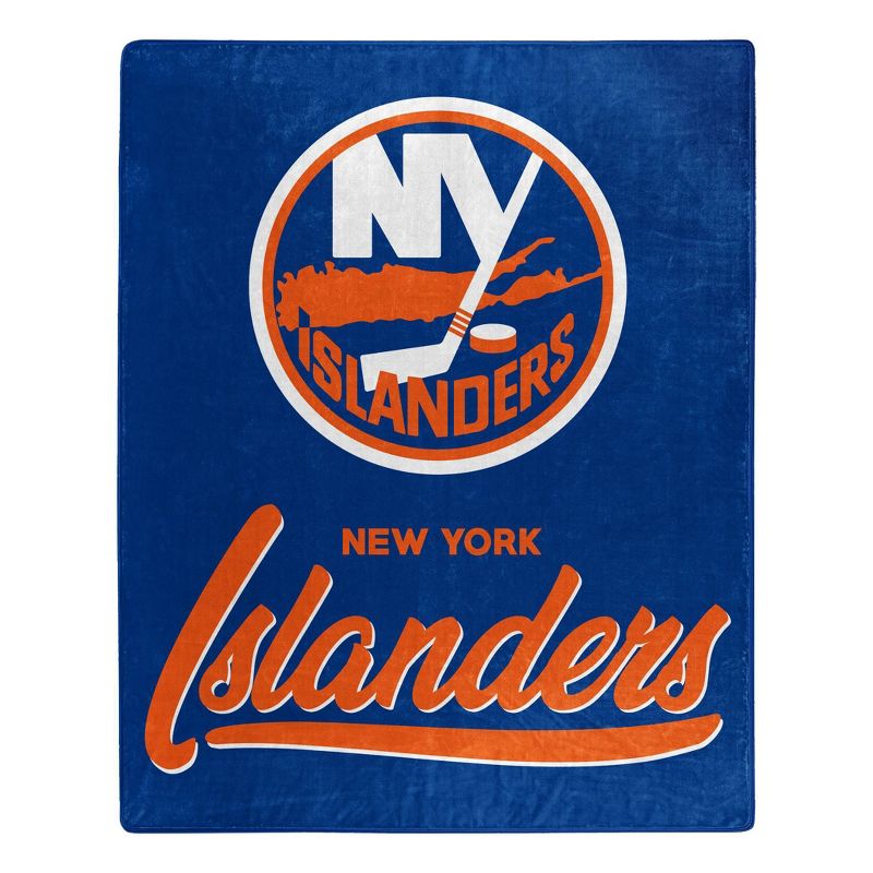 NHL New York Islanders 50 x 60 Raschel Throw Blanket, 1 of 4