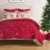 Greenland Home Fashions Fair Isle Snow Quilt Set – 3-Piece, Nordic Holiday Design - 3 of 4