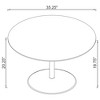 Coaster Home Furnishings Ganso Round Metal Coffee Table with Tempered Glass Top Black - 3 of 4