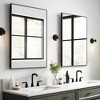 SpassWay Metal Bathroom/Vanity Mirror Modern Accent Mirror for Living Room Bathroom Bedroom Entryway Black/Gold/Silver - 3 of 4