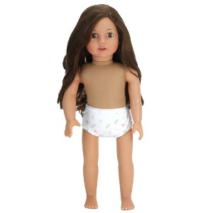 Sophia’s Undressed 18'' Soft Bodied Brunette Doll "Catherine" with Brown Eyes - 1 of 4