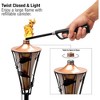 Sorbus 4 Pack Outdoor Metal Patio Torches – Includes Fiberglass Wick and Snuffer Cap - 3 of 4