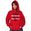 Xmas Tell Me What You Really Want Hoodie Sweatshirt Women Brisco Brands - 4 of 4