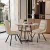 Artloge Set Of 2 360° Rotatable Upholstered Dining Room Kitchen Accent Chairs - 4 of 4