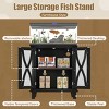 20 Gallon Fish Tank Stand with Power Outlets, Farmhouse Aquarium Stand with Cabinet Storage & Adjustable Shelves, Reptile Turtle Tank Stand-Koiai - 3 of 4