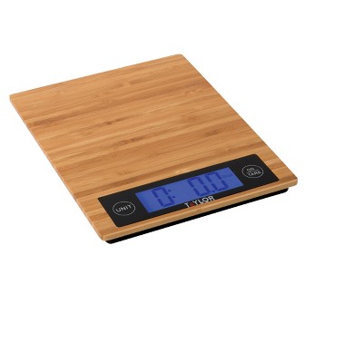 Photo 1 of Taylor 11lb Eco-Bamboo Platform Digital Food Scale