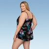 Aqua Green, Women's Keyhole Blouson Romper - 2 of 3
