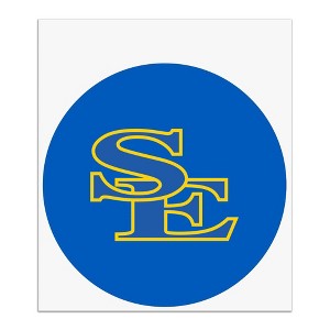 Southeastern Oklahoma State University Primary Logo Automotive Car Window Locker Circle Bumper Sticker - 1 of 4