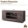 70" Modern TV Stand, Entertainment Center for TVs Up to 80", Media Console with Open Storage & Side Cabinets, Thick Wood TV Consoles - 4 of 4