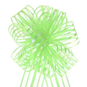 Unique Bargains Christmas Wedding Car Basket Gift Wrapping Big Organza Pull Bow 10 Pcs - 1 of 4