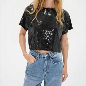 Women's Zosia Sequin T Shirt - LNA - 1 of 3