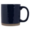 Elanze Designs High Gloss Raw Clay Bottom 15 ounce Ceramic Stoneware Coffee Mug For Your Favorite Morning Brew (Navy Blue, Pack of 4) - 2 of 4