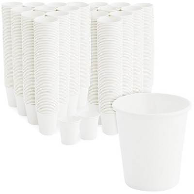 Juvale 600 Pack 3 Oz. Small White Paper Cups, Disposable Bath Cup For  Bathroom & Mouthwash : Target