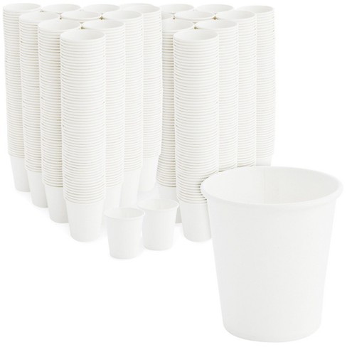 Juvale 600 Pack 3 oz. Small White Paper Cups, Disposable Bath Cup for  Bathroom & Mouthwash