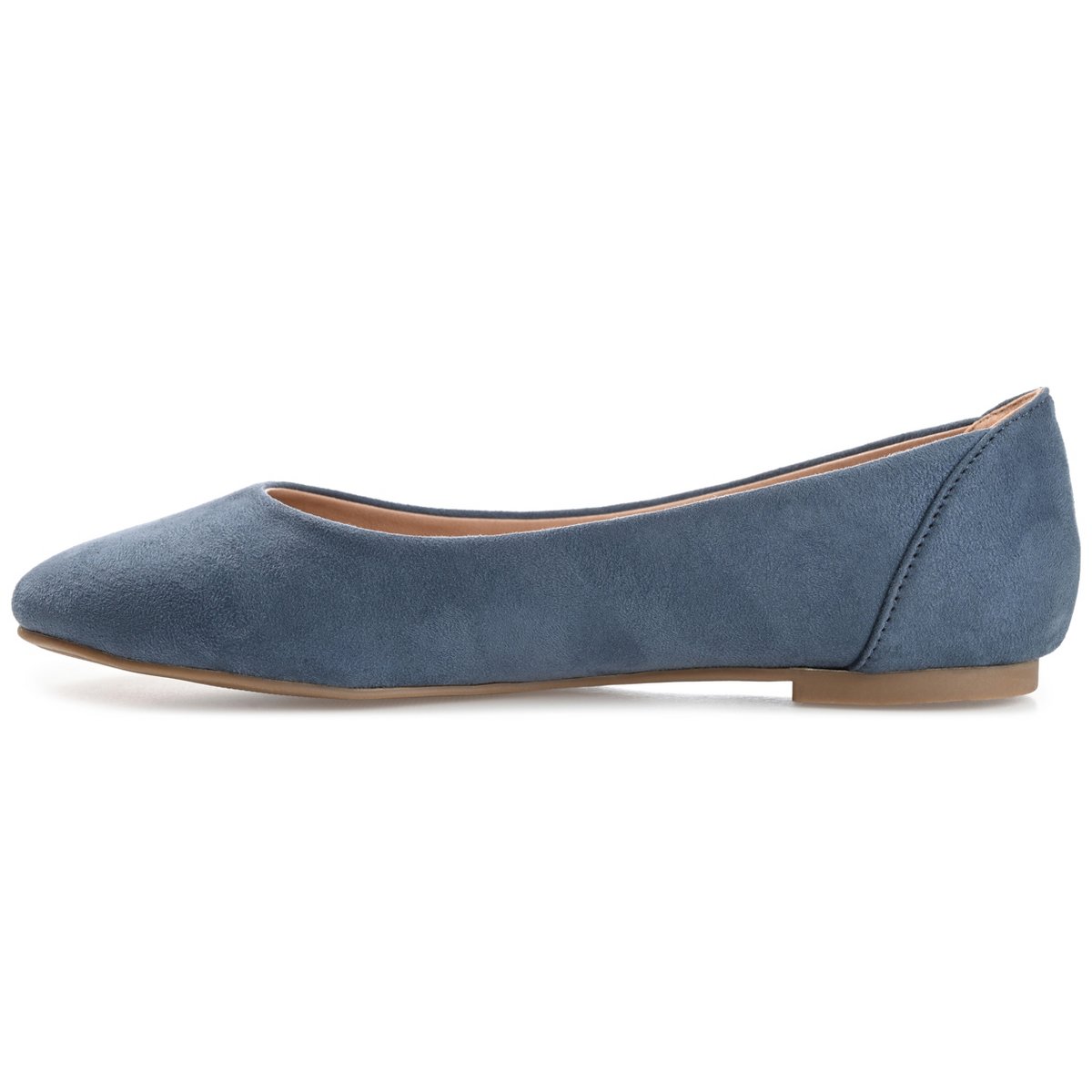 Обувь Journee Collection Women's Kavn Comfort Insole Slip On Round Toe Ballet Flats Blue 6 — фото 2