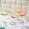 Khen's Festive Crystal Colored Wine Glasses, Unique Design Suitable for All Occasions - 2 pk - 2 of 4