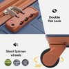 3 Pcs Hardshell Luggage Sets With 360° Spinner Wheels TSA Lock Adjustable Telescopic Handle Lightweight Suitcase For Travel 3 Sizes (20" 24" 28") - 2 of 4
