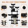 Cat Tree, Cat Furniture  Multi-Level Heavy Duty Cat Tower - Sisal Scratching Posts Plush Perches Hammock Condo Dangling Ball - 3 of 4