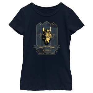 Girl's Hogwarts Legacy The Graphorn Logo T-Shirt - 1 of 4