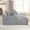 NicBex Modern Corduroy Upholstered Sofa Bed with Back Cushion & Removable Pillows, Fluffy Sleeper Chair for Living Room & Bedroom - 3 of 4