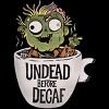 Junior's Design By Humans Undead and coffee By ppmid T-Shirt - 2 of 3