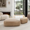 Jennifer Taylor Home Pebble 44" & 26" Rounded Triangle Cocktail Ottoman Set - 4 of 4