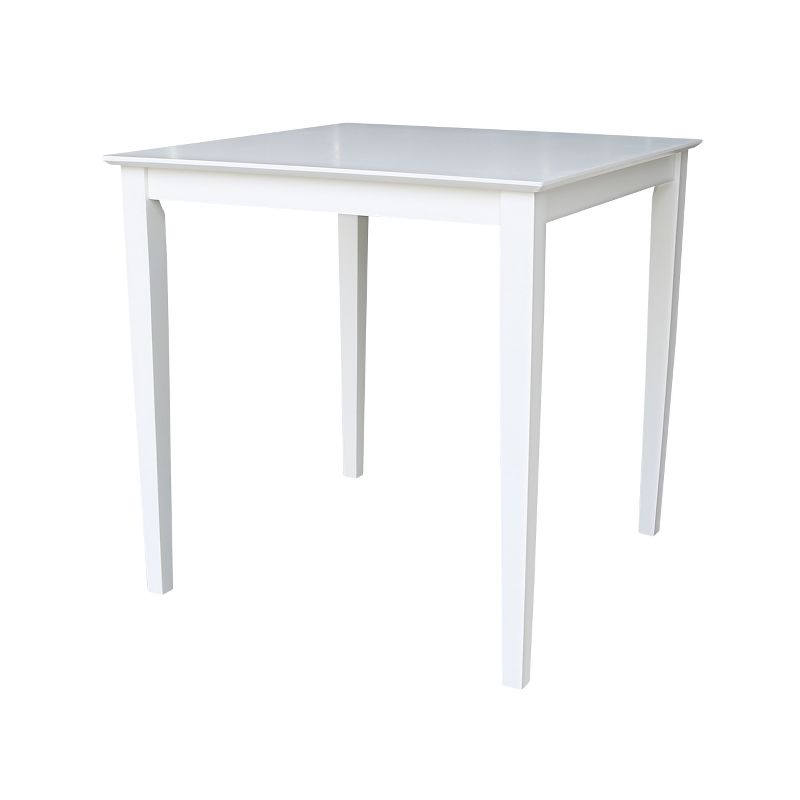 Solid Wood 36" Square Dining Table White - International Concepts, 1 of 7