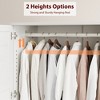 Armoire Wardrobe Closet with 2 Drawers,72" Wooden Tall Clothing Wardrobe Cabinet with Hanging Rod, Armoire with Doors Adjustable Shelves for Bedroom - 4 of 4