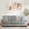 Acekool 83" Modern 3-Seater Sofa, Deep Seat Chenille Couch with Washable Detachable Covers, Oversized Cloud Sofa for Living Room, Beige - 3 of 4