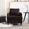 Modern Accent Chair Lounge Chair with Studded, Solid Wood Frame for Bedroom, Living Room - 2 of 4