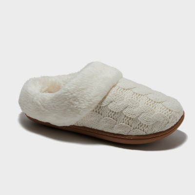 Dluxe By Dearfoams Women s Carol Slippers Cream S Target