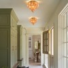 CityFurn 4-Light Modern Tiered Glass Chandelier Flush Mount Ceiling Light - 2 of 4