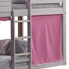 Donco Kids Deer Blind Twin Over Twin Rustic Grey House Bunkbed With Pink Tent - 4 of 4