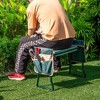 Costway Folding Garden Kneeler Seat Bench w/2 Bonus Tool Pouches EVA Foam Pad - image 4 of 4