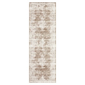 Washable Vintage Floral Living Room Rugs, Distressed Print Non Slip Bedroom Carpet, Retro Accent Large Dining Room Kitchen Rugs - 1 of 4