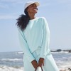 Lands' End Women's Serious Sweats Relaxed Long Sleeve Crew Neck Sweatshirt - 4 of 4