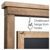 Excello Global Products Black Handcrafted Chalkboard Sign: Sidewalk Sign Message Board with Double Sided Display - 4 of 4