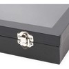 Juvale Small Velvet Jewelry Display Case - Organizer Travel Tray for Rings, Bracelets, Necklaces, Retail (Black) - 4 of 4