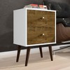 ChicFurnit Nightstand Two Drawer Storage Table for Bedroom Organization, White, 24.61"*17.52"*6.5" - 2 of 4