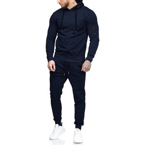 COOFANDY Men's Tracksuit 2 Piece Hooded Athletic Sweatsuits Casual Running Jogging Sport Suit Sets - 1 of 4
