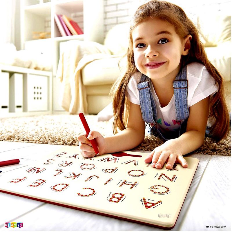 Magnetic Doodle Drawing and Writing Board 275 Slots for Kids Erasable with Pen - Learning Uppercase ABC Letters Kids Drawing Board - Play22Usa, 2 of 10