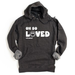 Simply Sage Market S.W.Smiley Oh So Loved Hoodie - XL - Charcoal - 1 of 4