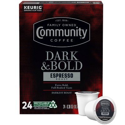 Community Coffee Dark & Bold Ss Pods Dark Roast - 24ct : Target