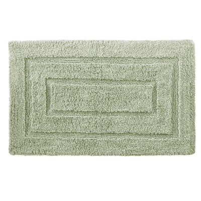 The Big One Border Memory Foam Bath Rug - Aqua - 20x32