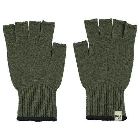 Minus33 Merino Wool Lightweight - Fingerless Gloves Olive Drab