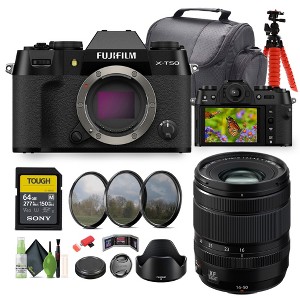 FUJIFILM XF 16-50mm f/2.8-4.8 R LM WR Lens + FUJIFILM X-T50 Body - Black Bundle - 1 of 4