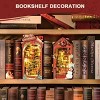 ROBOTIME 3D Puzzles DIY Miniature Dolls House Kit, Wooden Puzzle Booknook Bookshelf Decoration, Holiday Gifts, Multicolored, 2.64"*12.28"*18.27" - 3 of 4
