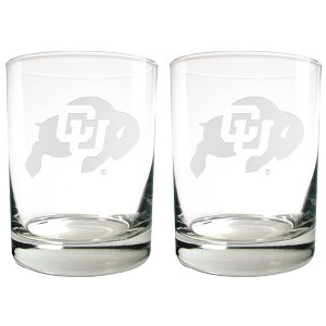 NCAA Colorado Buffaloes Rocks Glass Set - 2pc - 1 of 1