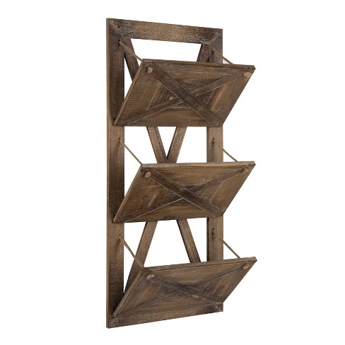 Wall discount wood holder