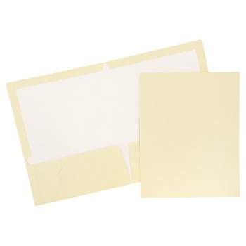 Jam 6pk Glossy Paper Folder 2 Pocket - Silver : Target